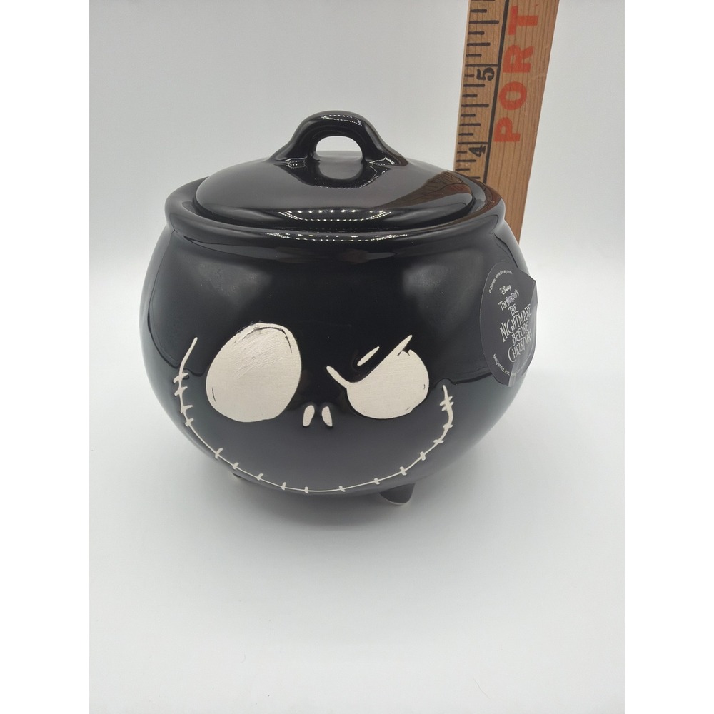 Rae Dunn Disney Nightmare Before Christmas BEWARE Jack Skellington Cauldron